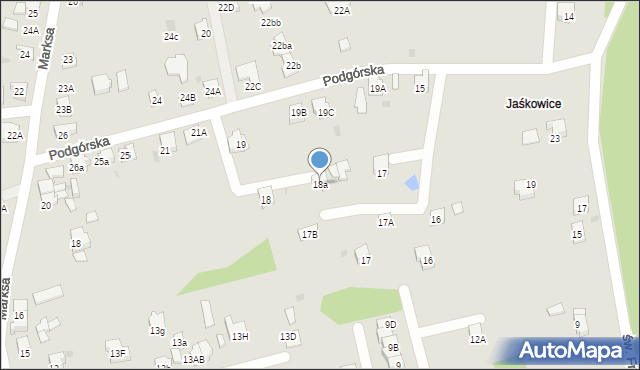 Orzesze, Podgórska, 18a, mapa Orzesze