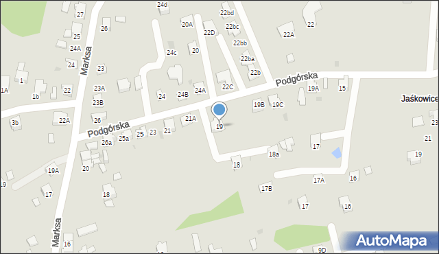 Orzesze, Podgórska, 19, mapa Orzesze