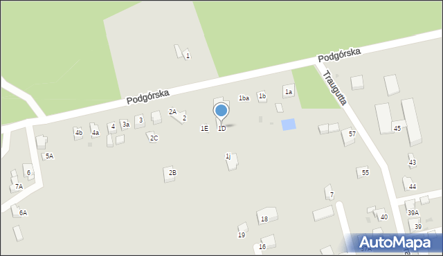 Orzesze, Podgórska, 1D, mapa Orzesze