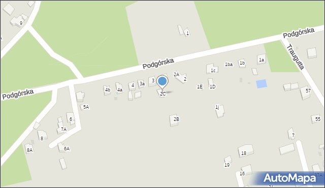 Orzesze, Podgórska, 2C, mapa Orzesze