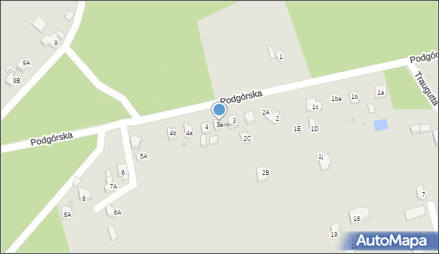 Orzesze, Podgórska, 3b, mapa Orzesze