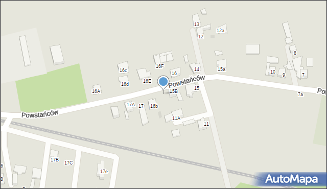 Orzesze, Powstańców, 15C, mapa Orzesze