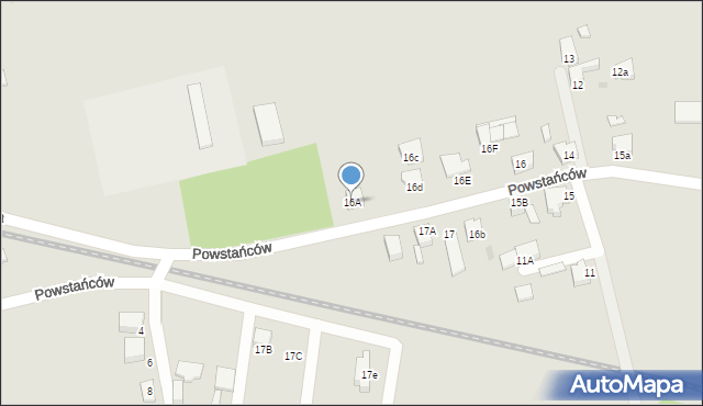 Orzesze, Powstańców, 16A, mapa Orzesze