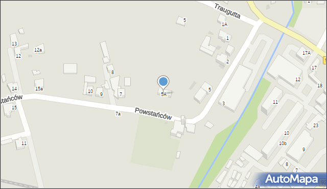 Orzesze, Powstańców, 5A, mapa Orzesze