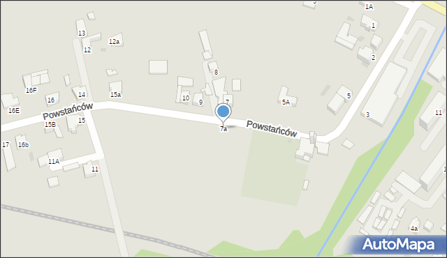 Orzesze, Powstańców, 7a, mapa Orzesze