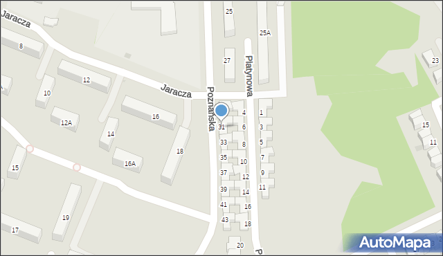 Ostrołęka, Poznańska, 31, mapa Ostrołęka