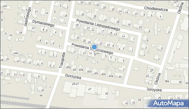 Ostrów Wielkopolski, Powstania Styczniowego, 9, mapa Ostrów Wielkopolski