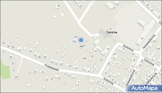 Ostrowiec Świętokrzyski, Podstawie, 16a, mapa Ostrowiec Świętokrzyski