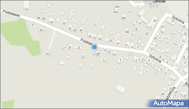 Ostrowiec Świętokrzyski, Podstawie, 17, mapa Ostrowiec Świętokrzyski