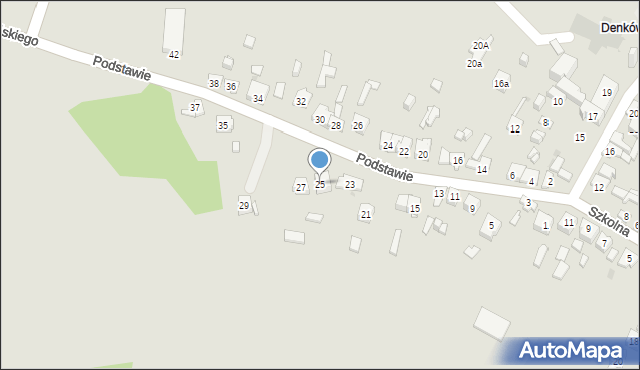 Ostrowiec Świętokrzyski, Podstawie, 25, mapa Ostrowiec Świętokrzyski