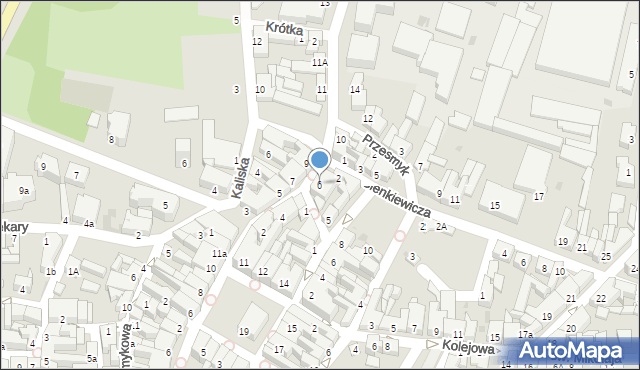 Ostrzeszów, Powstańców Wielkopolskich, 6, mapa Ostrzeszów