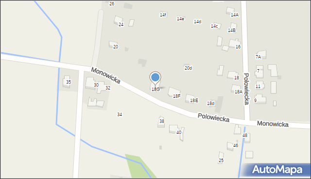 Oświęcim, Polowiecka, 18G, mapa Oświęcimia