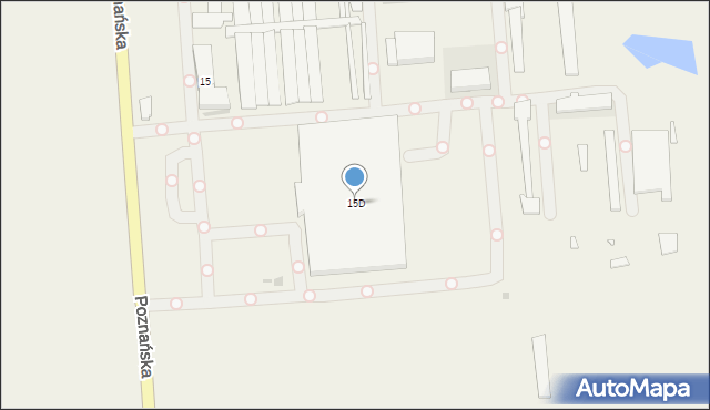 Owińska, Poznańska, 15D, mapa Owińska