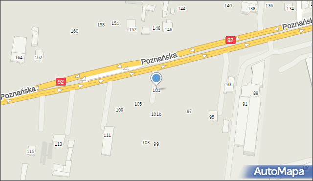 Ożarów Mazowiecki, Poznańska, 101, mapa Ożarów Mazowiecki