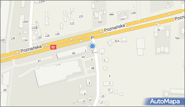 Ożarów Mazowiecki, Poznańska, 102, mapa Ożarów Mazowiecki