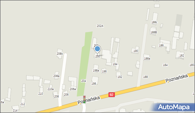 Ożarów Mazowiecki, Poznańska, 200, mapa Ożarów Mazowiecki