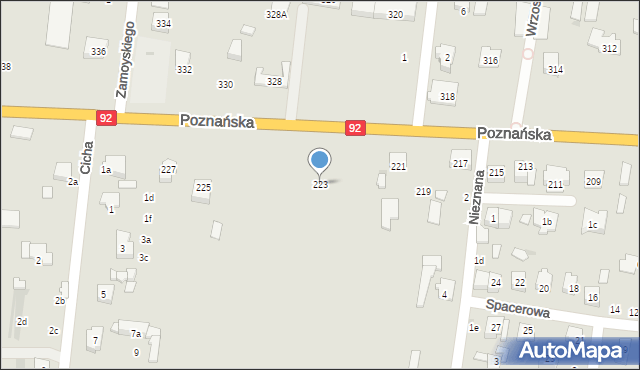 Ożarów Mazowiecki, Poznańska, 223, mapa Ożarów Mazowiecki