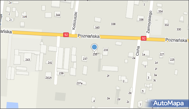 Ożarów Mazowiecki, Poznańska, 235, mapa Ożarów Mazowiecki