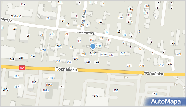 Ożarów Mazowiecki, Poznańska, 244C, mapa Ożarów Mazowiecki