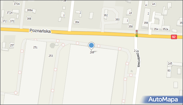 Ożarów Mazowiecki, Poznańska, 249, mapa Ożarów Mazowiecki