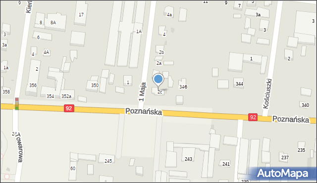 Ożarów Mazowiecki, Poznańska, 348, mapa Ożarów Mazowiecki