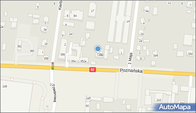 Ożarów Mazowiecki, Poznańska, 352, mapa Ożarów Mazowiecki