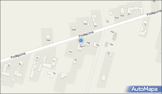 Ożarowice, Podłączna, 75f, mapa Ożarowice