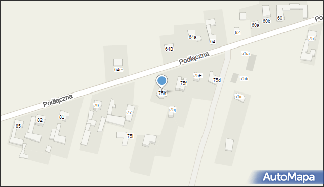 Ożarowice, Podłączna, 75h, mapa Ożarowice