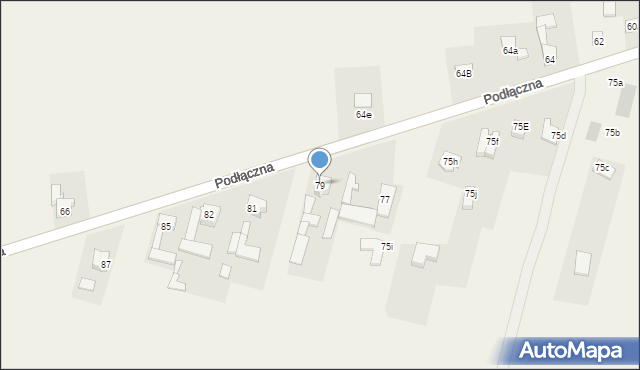 Ożarowice, Podłączna, 79, mapa Ożarowice