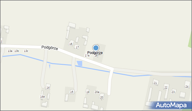 Ożegów, Podgórze, 18, mapa Ożegów