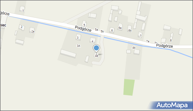 Ożegów, Podgórze, 4a, mapa Ożegów