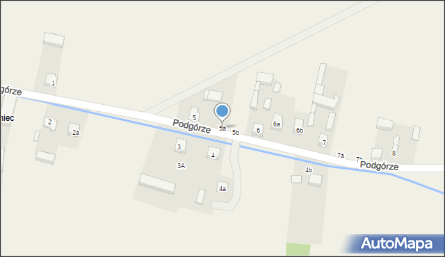 Ożegów, Podgórze, 5a, mapa Ożegów