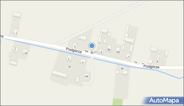 Ożegów, Podgórze, 5b, mapa Ożegów