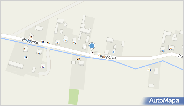 Ożegów, Podgórze, 7a, mapa Ożegów