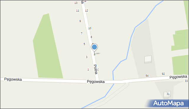 Ozorowice, Polna, 4, mapa Ozorowice