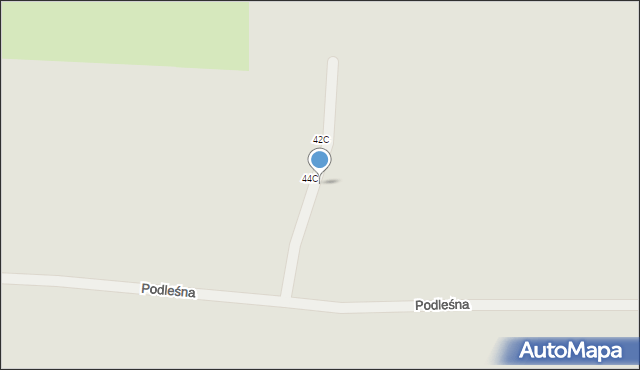 Pabianice, Podleśna, 44E, mapa Pabianic