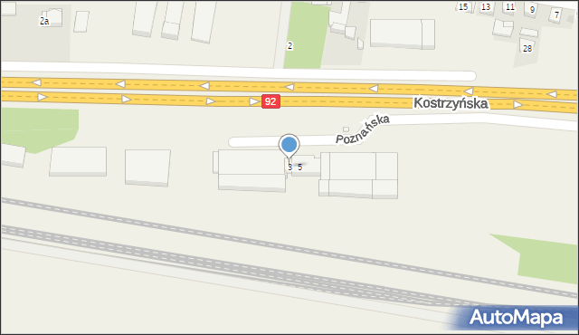 Paczkowo, Poznańska, 3, mapa Paczkowo