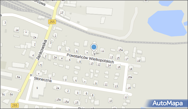Pakość, Powstańców Wielkopolskich, 9, mapa Pakość