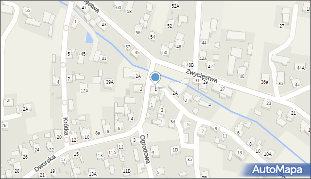 Paniówki, Powstańców Śląskich, 1, mapa Paniówki