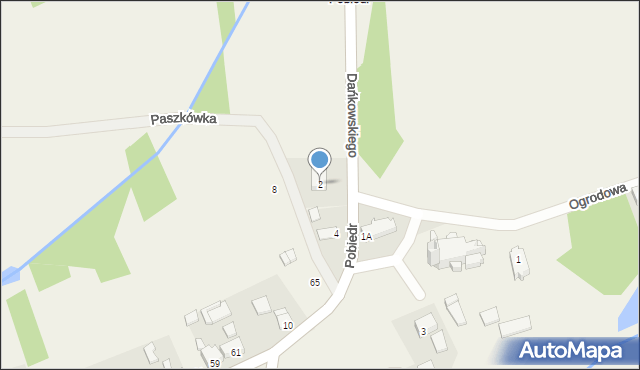 Paszkówka, Pobiedr, 2, mapa Paszkówka