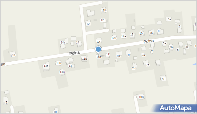 Pawłowice, Polna, 11a, mapa Pawłowice
