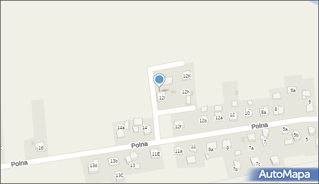 Pawłowice, Polna, 12j, mapa Pawłowice