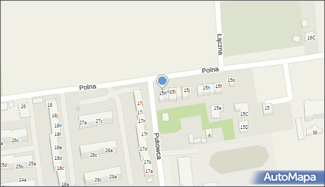 Pawłowice, Polna, 15n, mapa Pawłowice