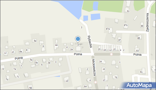 Pawłowice, Polna, 2, mapa Pawłowice