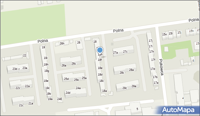 Pawłowice, Polna, 18g, mapa Pawłowice