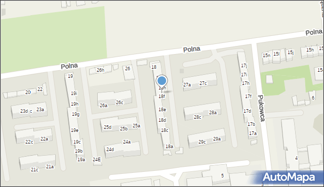 Pawłowice, Polna, 18g, mapa Pawłowice