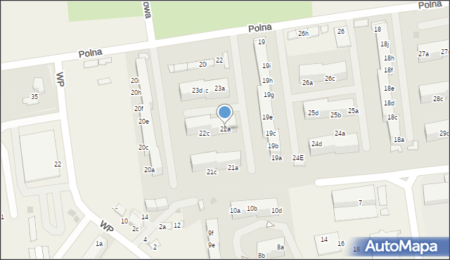 Pawłowice, Polna, 22a, mapa Pawłowice