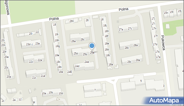 Pawłowice, Polna, 25a, mapa Pawłowice