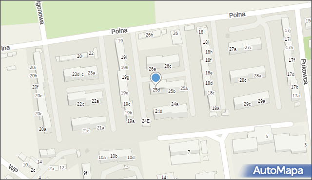 Pawłowice, Polna, 25d, mapa Pawłowice