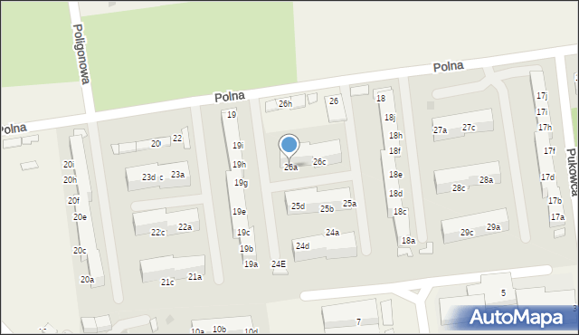 Pawłowice, Polna, 26a, mapa Pawłowice